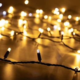 Фото #1 товара Светодиодная гирлянда ARD-STRING-CLASSIC-10000-BLACK-100LED-FLASH WARM (230V, 7W) (Ardecoled, IP65)