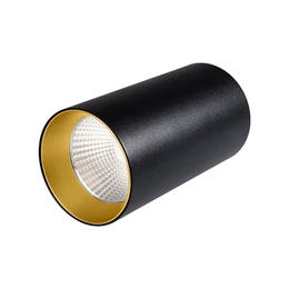 Фото #1 товара Светильник накладной SP-POLO-R85-1-15W Warm White 40deg (Black, Gold Ring) (Arlight, IP20 Металл, 3 года)