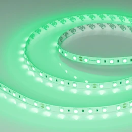 Фото #1 товара Светодиодная лента RT-B60-10mm 24V Green (14.4 W/m, IP20, 5060, 5m) (Arlight, Открытый)