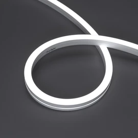 Фото #1 товара Светодиодная лента герметичная MOONLIGHT-SIDE-A140-12x17mm 24V White6000 (9.6 W/m, IP67, 5m, wire x2) (Arlight, Вывод кабеля боковой)