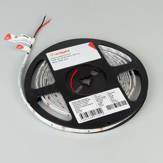 Фото #2 товара Светодиодная лента герметичная RTW-SE-A120-8mm 24V Green (9.6 W/m, IP65, 2835, 5m) (Arlight, -)