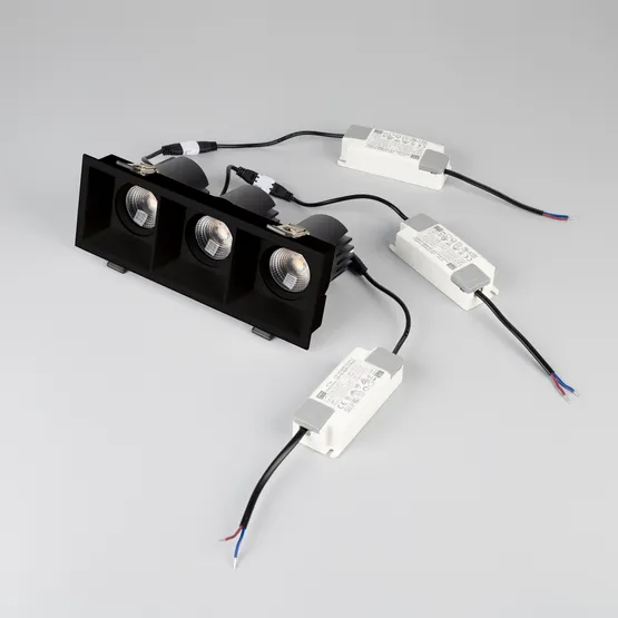 Фото #5 товара Светильник MS-FLOW-BUILT-S230x85-3x6W Day4000 (BK, 15 deg, 230V) (Arlight, IP20 Металл, 5 лет)