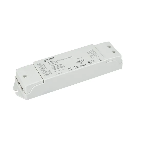 Фото товара INTELLIGENT ARLIGHT Диммер SMART-DALI2-301-72-ADDR-DIM-PS-SUF (12-48V, 1x15A) (IARL, IP20 Пластик, 5 лет)