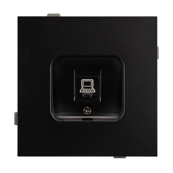 Фото #3 товара Механизм компьютерной розетки SCT-TENDO-MPC1-PL-BK (RJ-45, CAT6) (Arlight, -)