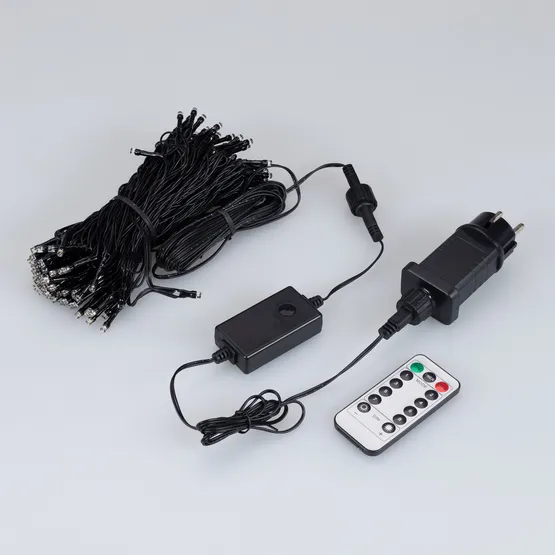 Фото #4 товара Светодиодная гирлянда Нить Смарт ARD-MOOD-CLASSIC-20000-BLACK-200LED White (230V, 4.7W, Tuya Wi-Fi) (Ardecoled, IP65)