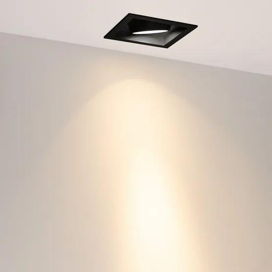 Фото #4 товара Светильник MS-VORTEX-BUILT-S140x140-30W Warm3000 (BK-BK, 17 deg, 230V) (Arlight, IP20 Металл, 5 лет)