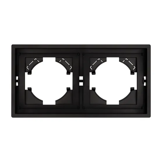 Фото #3 товара Рамка пластиковая FRM-TENDO-PL-2-BK (Arlight, -)