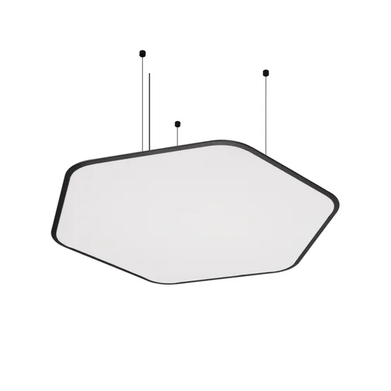 Фото #5 товара Светильник SP-TIARA-SLIM-HANG-H50-L800x720-75W Day4000 (BK, 160 deg, 230V) IP33 (Arlight, Металл)