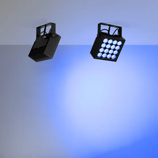 Фото #2 товара Прожектор KT-BLOCK-S220x220-50W RGBW-Day (Графит, 60 deg, 24V, DMX512) (Arlight, IP66 Металл, 3 года)