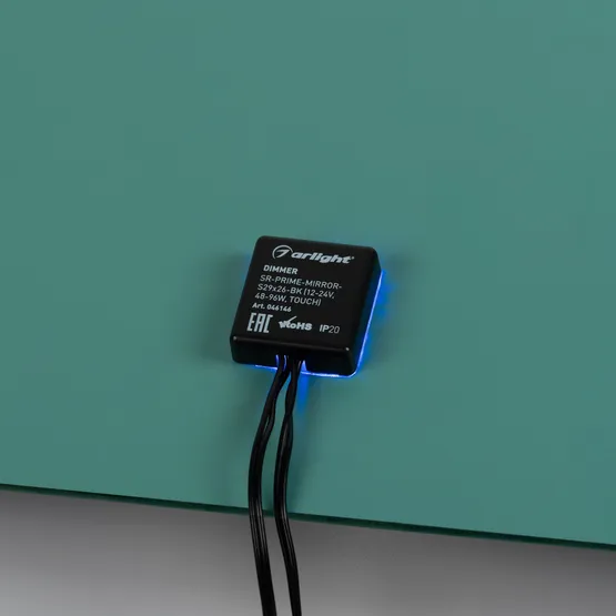 Фото #3 товара Диммер SR-PRIME-MIRROR-S29x26-BK (12-24V, 48-96W, TOUCH) (Arlight, IP20 Пластик, 2 года)