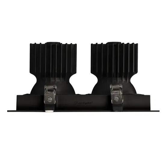 Фото #2 товара Светильник MS-VORTEX-BUILT-S250x140-2x30W Warm3000 (BK-BK, 17 deg, 230V) (Arlight, IP20 Металл, 5 лет)