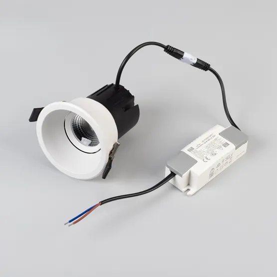 Фото #4 товара Светильник MS-FLOW-BUILT-R85-12W Day4000 (WH, 55 deg, 230V) (Arlight, IP20 Металл, 5 лет)