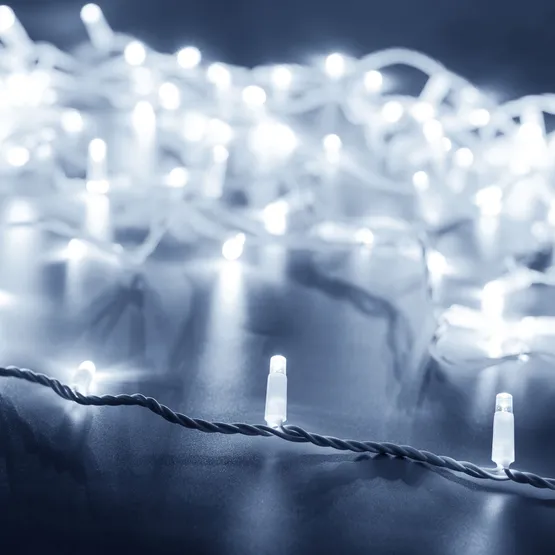 Фото #1 товара Светодиодная гирлянда ARD-STRING-CLASSIC-10000-WHITE-100LED-FLASH WHITE (230V, 7W) (Ardecoled, IP65)