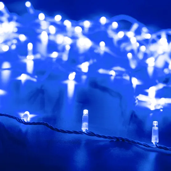 Фото #1 товара Светодиодная гирлянда ARD-STRING-CLASSIC-10000-WHITE-100LED-FLASH BLUE (230V, 7W) (Ardecoled, IP65)