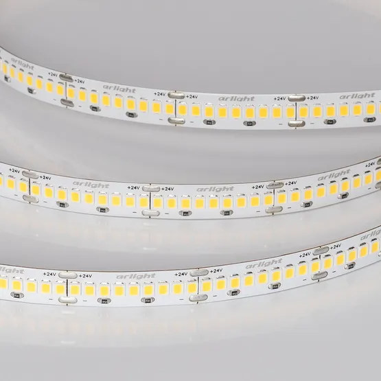 Фото #2 товара Светодиодная лента ULTRA-A288-10mm 24V Warm2700 (17 W/m, IP20, 5m) (Arlight, высок.эфф.200 лм/Вт)