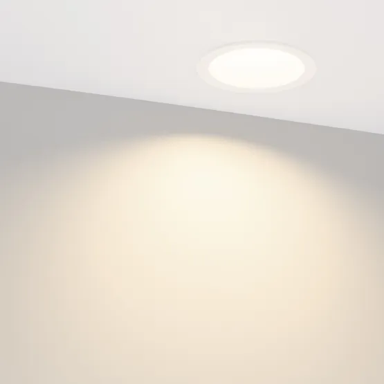 Фото #5 товара Светильник MS-DROP-BUILT-R105-14W Day4000 (WH, 85 deg, 230V) (Arlight, IP54 Металл, 5 лет)