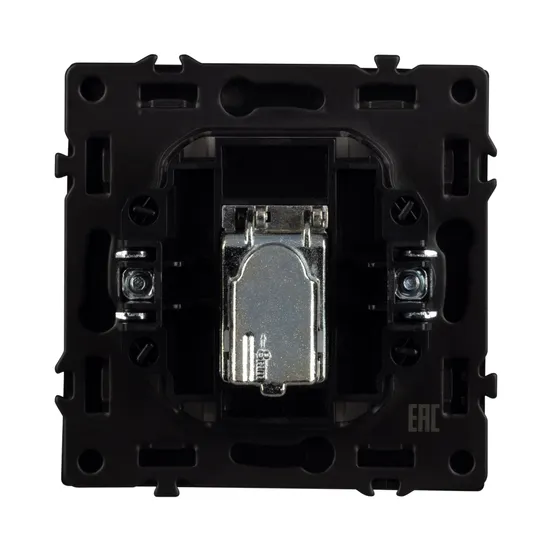 Фото #3 товара Механизм телевизионной розетки SCT-NOBE-MTV1-SFPL-BK (Arlight, Черный оникс)